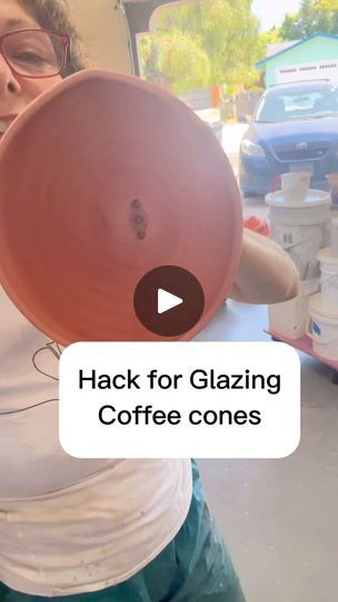 1.8K views · 15 reactions | I have been making pots forover 30 years and I LOVE to devise tricks to make the process easier. Plugging the holes of coffee cones turns them into more of a cylinder, which is a much easier to glaze form versus dealing with the seeping that happens when the holes are open. 

Follow me for daily tips tricks hacks and general fun and excitement in the pottery studio! And if you want more, consider joining one of my programs! (Links in bio) 🥳🙋🏻‍♀️🤩🌈🌸

#wheelthrowing #pottery #ceramics #handmade #clay #wheelthrownpottery #wheelthrown  #potterywheel #potteryteacher #pottersofinstagram #stoneware #instapottery #potterystudio #wheelthrownceramics #potter #ceramicstudio #potterylife #potterylove #handmadeceramics #madskillspotteryapprenticeship #ceramicsofinstagr Wheelthrowing Pottery, Coffee In A Cone, Wheel Thrown Ceramics, Wheel Throwing, Ceramics Ideas, Wheel Thrown Pottery, Pottery Ceramics, Ceramics Ideas Pottery, Ceramic Studio