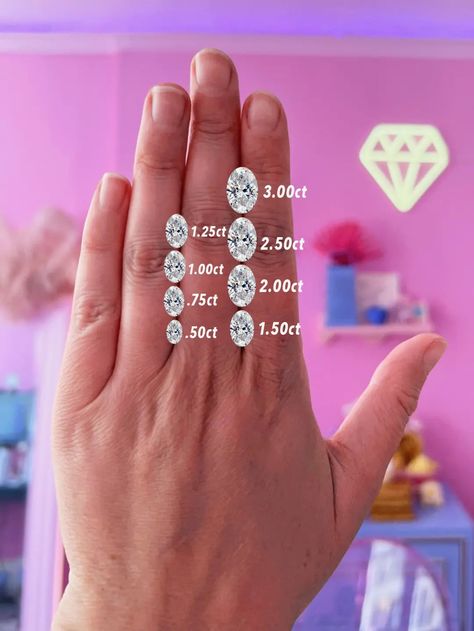 Different Diamond Carat Sizes on a Hand & Diamond Size Pro-tips - Gem Breakfast Carat Sizes On Hand, Gem Breakfast, Carat Sizes, Diamond Carat Size, Pro Tip, Diamond Carat, Diamond Sizes, Style Tips, On A Budget