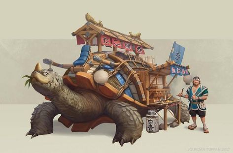 D&D Ideas :: Merchants and Shopkeeps - Album on Imgur Pixiv Fantasia, Sketch Note, Giant Tortoise, Fantasy Beasts, Fantasy Monster, Creature Concept Art, Creature Concept, Dnd Characters, Abstract Animals