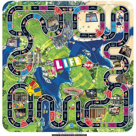 Game+of+Life+Zapped+Edition+Board Bord Games, Life Board Game, Homemade Board Games, Board Game Template, Make Your Own Game, Board Games Diy, Printable Board Games, The Game Of Life, Free Printable Games