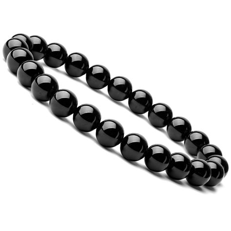 PRICES MAY VARY. Material: Natural Black Onyx,Many More Colors to Come,Package content:1x bracelet,1x Free Velvet bag Simple and Comfort Design,Classic,Neat and Easy Wear,Fit All Occasion,Add your Charm Elastic from 19cm Long,Fits All Sizes,Round Beads size is 8mm Unisex,Good Matching for Men and Women,No Metal,Good for sensitive skin Every Piece is Unique,the color and size may vary WRCXSTONE Jewelry: Your Reliable Choice of Fashion Jewelry    Thank you for visiting WRCXSTONE Store.We are speci Black Onyx Bracelet, Black Beaded Bracelets, Stylish Bracelet, Onyx Bracelet, Agate Bracelet, Black Agate, Functional Accessories, Onyx Stone, Agate Beads