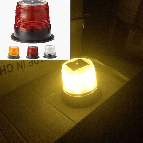 LED Solar Warning Light / car burst flash warning lights / traffic and road safety warning lights Marine Safety Beacon Light Nuclear Bunker, Flash Warning, Beacon Lighting, Security Alarm, Road Safety, Solar Led, Candle Jars, Cool Things To Buy, Solar