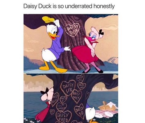 Got long list of ex-lovers      They’ll tell u I’m insane  But I’ve got a blank space baby       And I’ll write your name~ Disney Real Life, Disney Cute, Disney Theory, Funny Disney Memes, Disney Facts, Disney Jokes, Quotes Disney, Daisy Duck, Disney Memes