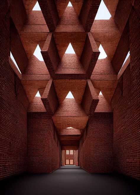 Fasad Design, Brick Archway, Japanese Style Garden, Digital Fabrication, Brick Architecture, Brick Walls, Brick Patterns, Roof Framing, Brickwork