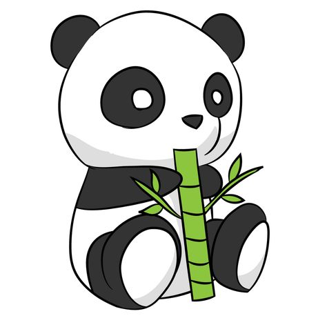 Panda Drawing Easy, Kawaii Banner, Panda Background, Panda Pictures, Cute Panda Drawing, Background Tree, Cute Panda Cartoon, Panda Images, Panda Cartoon