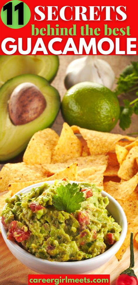 Wow!! This is the best guacamole recipe I've ever tasted! The 11 tips really helped me pick the right ingredients and explained the secrets behind it all. 

// guacamole // bestguacamolerecipes // mexican food // best guacamole // guacamole dip Best Ever Guacamole Recipe, Qucamola Dip, Guacamole Salsa Recipe, Spicy Guacamole Recipe, Mexican Guacamole Recipe, Sangria Party, Mexican Recipies, Authentic Guacamole, Mexican Guacamole