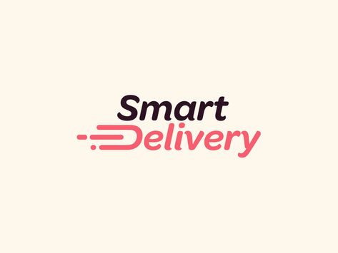 Smart Delivery Logo by Kobi Mori Delivery Logo Creative, Delivery Logo Design, Delivery Service Logo, Delivery Branding, Courier Logo, Food Delivery Logo, Photography Signature Logo, Transport Logo, Train Logo