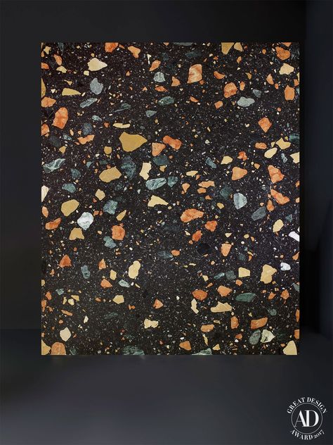 Black Terrazzo Bathroom, Green Terrazzo Bathroom, Terrazzo Kitchen Countertops, Black Terrazzo Floor, Terrazzo Countertop, Terrazzo Kitchen, Max Lamb, Green Terrazzo, Mid Century Remodel