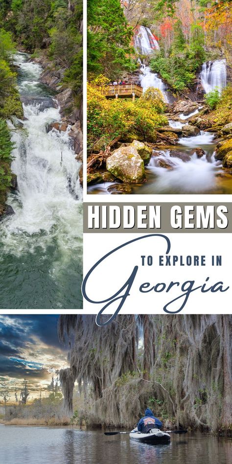 Exploring Hidden gems in Georgia Things To Do In North Georgia In The Fall, Visiting Georgia Usa, Ga Bucket List, Fall Things To Do In Georgia, Georgia Travel Things To Do, Visit Savannah Georgia, Best Things To Do In Georgia, Places To See In Georgia, Big Canoe Georgia Things To Do