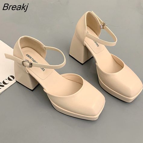 Shipping: Worldwide Express Shipping AvailableDelivery time: 7-15Days Fast ShippingReturns: Fast refund, 100% Money Back Guarantee.Brand Name: NoEnName_NullHeel Height: Super High (8cm-up)With Platforms: NoSandal Type: T-StrapOrigin: Mainland ChinaOccasion: DRESSUpper Material: Artificial leatherOutsole Material: RubberBack Counter Type: Cover HeelPattern Type: SolidSide Vamp Type: OpenFit: Fits true to size, take your normal sizeStyle: FashionHeel Type: Square heelLining Material: PUClosure Typ Fashion 2023 Women, Chunky Pumps, Sandals Luxury, Rough Heels, Elegant Heels, Pu Heels, Womens Mid Calf Boots, Women Oxford Shoes, Womens Shoes High Heels