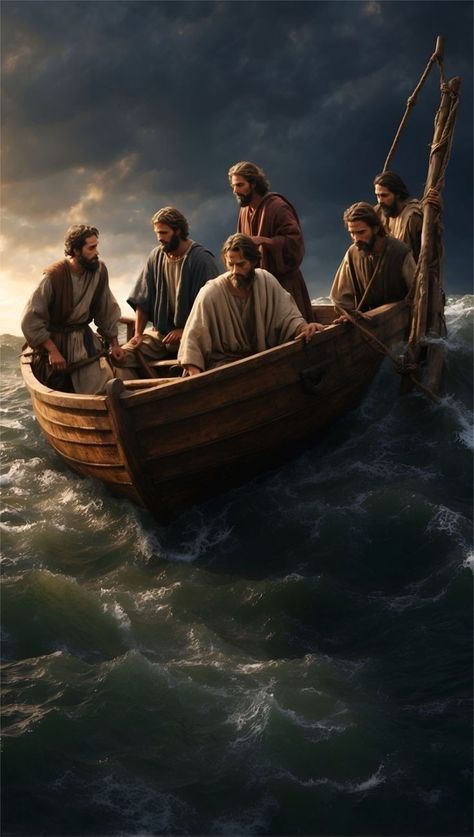 Boat Sketch, Jesus Christ Illustration, Boat Artwork, Jesus Calms The Storm, Boat Illustration, Calming The Storm, Jesus Christ Artwork, Lds Art, Jesus Photo