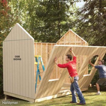 Cheap Storage Sheds, Garden Shed Diy, Backyard Structures, Diy Storage Shed, Build A Shed, Storage Shed Plans, Backyard Sheds, Backyard Shed, Wood Shed