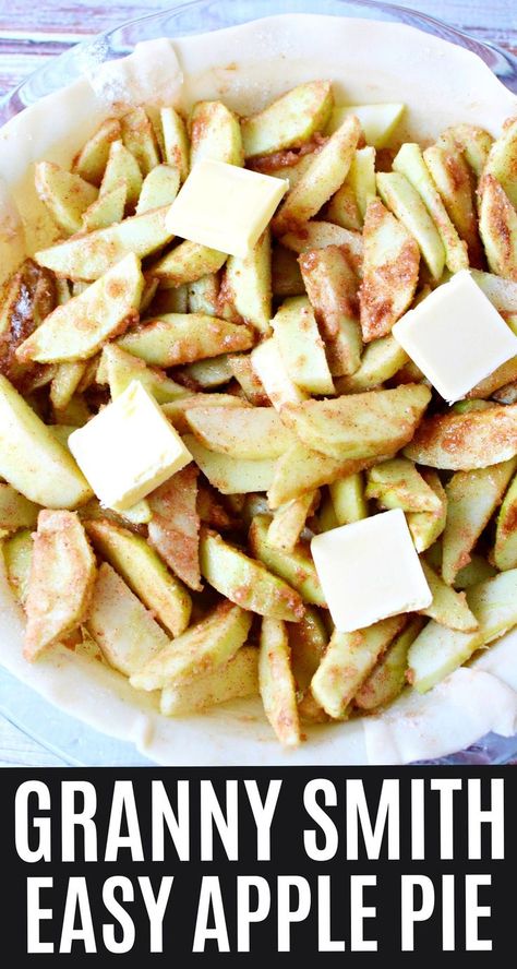 Green Apple Pie Recipe, Granny Smith Apple Pie Recipe, Green Apples Dessert, Apple Pie Crisp, Granny Smith Apples Recipes, Green Apple Pie, Green Apple Recipes, Granny Smith Apple Pie, Fresh Pumpkin Recipes