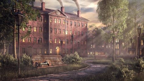 ArtStation - Miskatonic University, Michele Botticelli The Necronomicon, Miskatonic University, Cthulhu Art, Call Of Cthulhu Rpg, Lovecraft Cthulhu, City Of Ashes, Imagination Art, Anime Places, Lovecraftian Horror