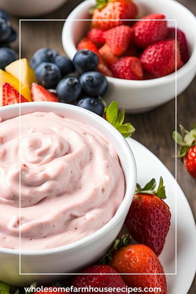 Quick Strawberry Cream Cheese Dip Recipe Strawberry Fruit Dip With Cream Cheese, Strawberry Cream Cheese Dip, Copycat Drink Recipes, Velveeta Recipes, Easy Fruit Dip, Campbells Soup Recipes, Healthy Egg Recipes, Cheese Dip Recipe, Cream Cheese Dip