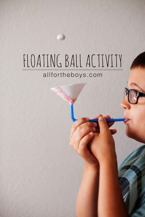 floating-ball-activity Ball Activity, Vetenskapliga Experiment, Maker Fun Factory Vbs, Vbs Craft, Maker Fun Factory, Kid Science, Fun Factory, Vbs Crafts, Aktivitas Montessori