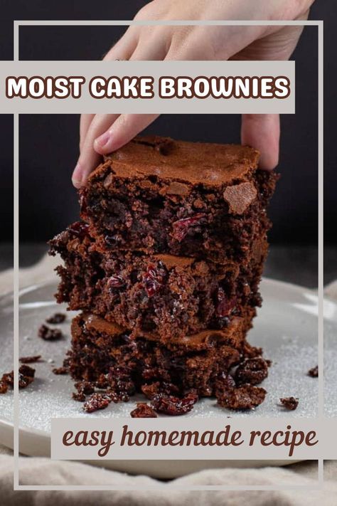 Cake Like Brownies Recipe Homemade, Cake Brownies Recipe Homemade, Cake Brownie Recipes, Moist Brownie Recipe, Cake Brownies Recipe, Cakey Brownie Recipe, Chocolate Brownie Cake Recipe, Brownie Chocolate Cake, Vegan Pumpkin Cheesecake Recipe