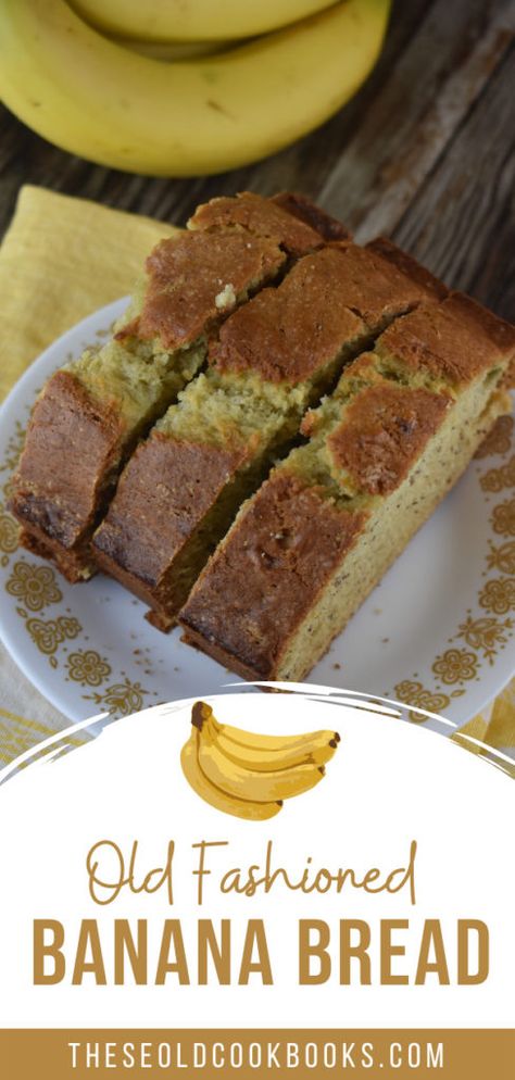 Banana Bread Recipe With Sour Milk, Banana Bread Recipe No Milk, Old Fashioned Banana Bread, Sour Milk Recipes, Homemade Banana Bread Recipe, Dairy Free Banana Bread, Classic Banana Bread Recipe, Buttermilk Banana Bread, Easy Quick Bread