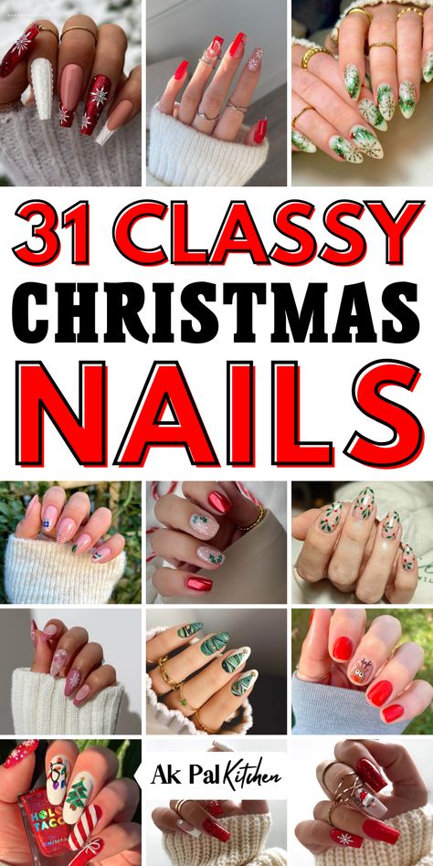 Elevate your holiday look with these Christmas nail designs! From cute Christmas nails to classic red and green nails, find the perfect festive style. Whether you love Christmas almond nails, square nails, or acrylic nails, there are plenty of Christmas nail art ideas to suit your taste. Explore options like Christmas dipped nails, gel nails, and winter nails for a cozy holiday vibe. Get inspired with easy holiday nail designs that make your nails shine all season long! Xmas Design Nails, Sleek Christmas Nails, Christmas Fingernail Art, Christmas Art Nails Designs, Beautiful Christmas Nails, Christmas Nail Ideas 2024, Christmas Nail Inspo 2024, Easy Xmas Nail Designs, Christmas Square Nail Designs