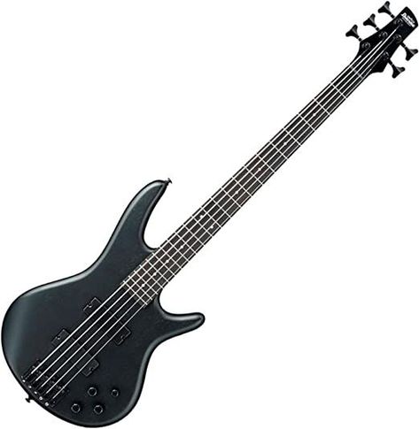 Ibanez Bass Guitar, Rock Instruments, Black Bass Guitar, 5 String Bass Guitar, 5 String Bass, Snap Filters, Black Bass, Cool Electric Guitars, Electric Bass Guitar