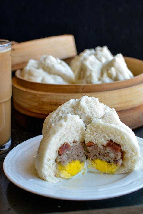 Vietnamese Breakfast Bao Bnh Bao  builiciousEmailFacebookInstagramPinterest Siopao Recipe, Vietnamese Breakfast, Steam Buns Recipe, Filipino Bread, Steam Buns, Steamed Pork Buns, Foxy Folksy, Steamed Pork, Banh Bao