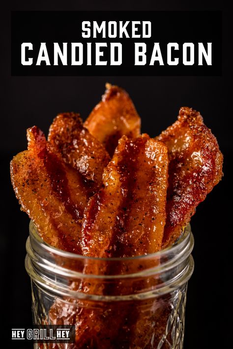 Easy Appetizers For A Party, Woodfire Oven, Appetizers For A Party, Candied Bacon Recipe, Smoker Recipes Electric, Bake Sale Treats, Smoked Recipes, Caramelized Bacon, Bob Evans