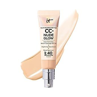 It Cosmetics Cc Cream, Lightweight Foundation, Glow Serum, Neutral Undertones, It Cosmetics, Facial Cream, Green Tea Extract, Cc Cream, Uneven Skin