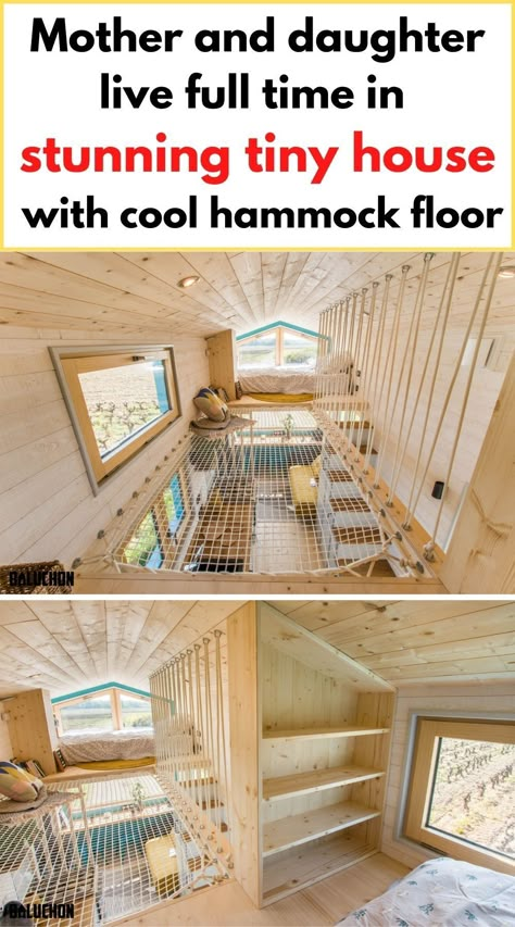 Small Home Storage Ideas, Small Home Organization Ideas, Small Home Storage, Hammock Floor, Small Home Organization, Tiny House Bedroom Ideas, Home Storage Ideas, Tiny House Storage Ideas, Small House Organization