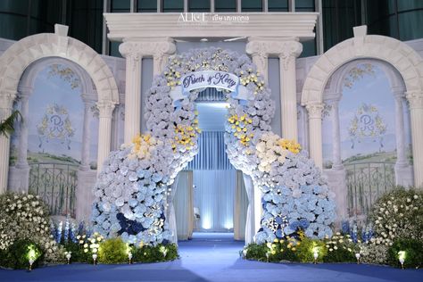 Sea Decoration, Wedding Photo Walls, Wedding Church Decor, Dream Wedding Reception, Wedding Hall Decorations, Castle Decor, Wedding Concept, Wedding Planning Decor, Desi Wedding Decor