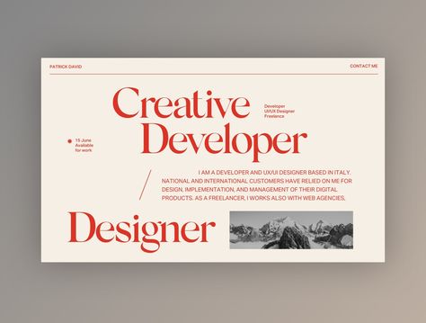 Portfolio Website Inspiration, Cv Website, Mise En Page Web, Ui Portfolio, Cv Original, Minimalist Theme, Graphic Portfolio, Web Portfolio, Graphic Design Website