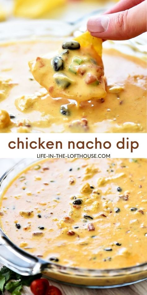 Nashville Chicken Dip, Main Course Potluck Dishes, Freeze Cups, Chicken Nacho Dip, Chicken Queso Dip, Creamy Cheese Dip, Velveeta Dip, Chicken Cheese Dip, Chicken Black Beans