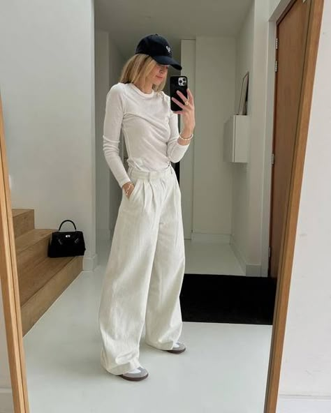 All White Party Outfits, Minimalism Clothes, All White Outfits, White Party Outfit, Minimalist Moda, All White Outfit, Cute Spring Outfits, Spring Fits, Looks Street Style