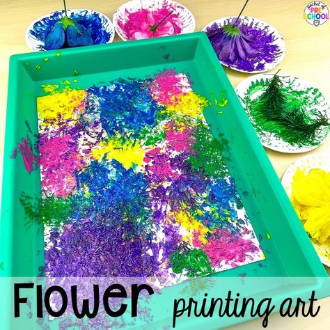 Spring Process Art, Plant Activities For Preschool, Art Activities For Preschool, Process Art Activities, Process Art Preschool, Spring Theme Preschool, Plant Lessons, Spring Preschool Activities, Pocket Of Preschool