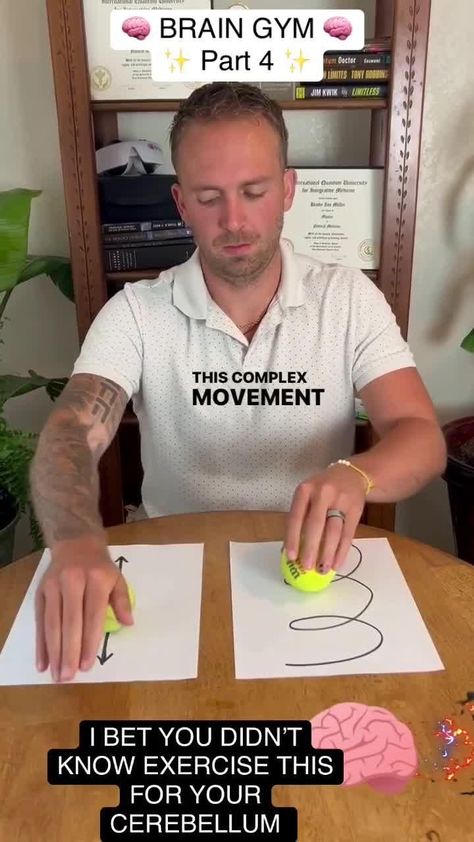 This results in better concentration and coordination! TRY Now!#BrainExercise #braintraining #Neuroscience #braininjury #holisticwellness #HolisticHealth #brainhealth #BrainFog #memoryimprovement #focus #mentalwellness Exercises For Brain Health, Concentration Activities For Adults, Coordination Activities For Adults, Brain Training Exercises, Neurobic Exercises, Neuro Exercises, Brain Balance Exercises, Brain Worksheet, Neuroplasticity Exercises