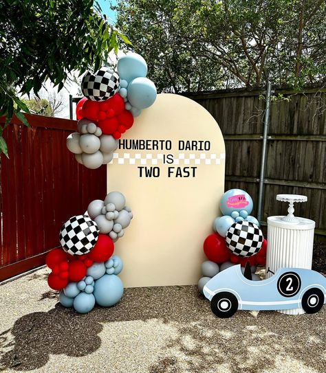 Two fast 🚙 💨 #twofast #twofastbirthday #dfw #dfwpartyrentals #dfwballoons #dfwmoms #dfwballoonartist 2 Fast 2 Furious Birthday Party, Fast One Birthday Party, 2 Fast 2 Furious, Fast 2 Furious, Two Fast Birthday, Birthday Party Balloons, 2nd Year, Birthday Party Balloon, Party Balloons