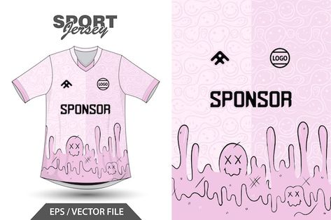 Premium Vector | Vector vector sport jersey soccer for sublimation Jersey Designs, Jersey Pink, Jersey Soccer, Pink Jersey, Word Shirts, Sport Jersey, Cool Wallpapers Art, Jersey Design, Pink Shirt