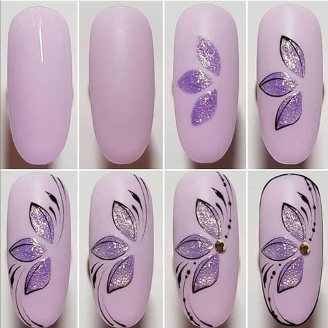 Nagellack Trends, Nail Drawing, Nail Art For Beginners, Nail Art Techniques, New Nail Designs, Trendy Nail Art Designs, Nail Art Designs Diy, Floral Nail Art, Nail Art Designs Videos