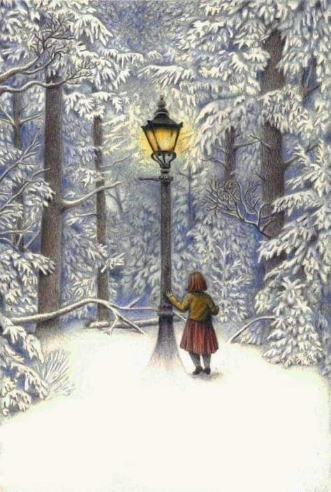 Narnia Lamp Post, Lion Witch Wardrobe, Winter Christmas Scenes, Birthday Painting, Winter Painting, Art Painting Gallery, Phone Wallpaper Patterns, Chronicles Of Narnia, Fairytale Art