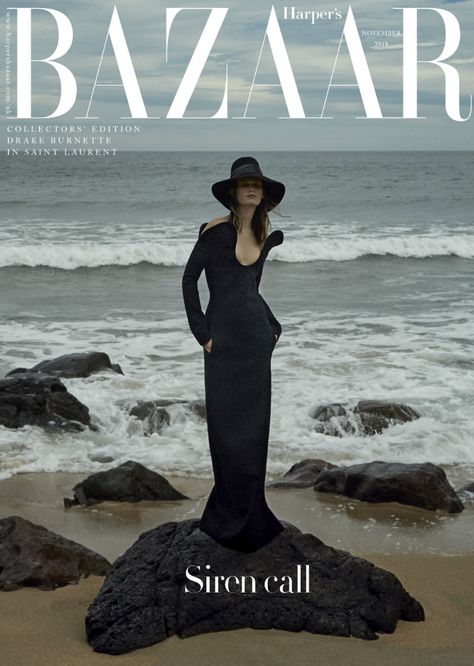 Drake Burnette is a Sea Siren in Harper's Bazaar UK Beach Fashion Photography, Beach Fashion Shoot, Sirens Fashion, Beach Fashion Editorial, Beach Editorial, Sea Siren, Fashion Magazine Cover, Fashion Cover, Vogue Covers