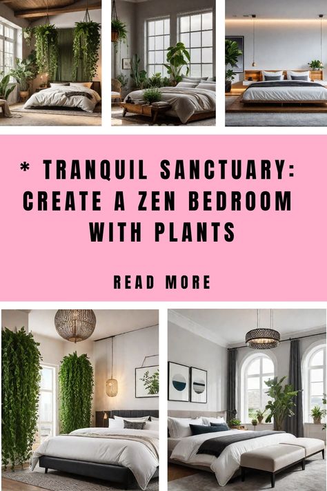 Escape to a tranquil oasis with our guide to creating a Zen bedroom with plants. Discover cozy bedroom ideas that incorporate lush greenery, calming colors, and soft textiles to transform your space into a haven of relaxation and rejuvenation. Bedroom With White Bed, Oasis Bedroom, Bedroom With Plants, Zen Bedroom Ideas, Cozy Bedroom Ideas, Moody Bedroom, Bedroom Ambiance, Zen Bedroom, Dark Bedroom