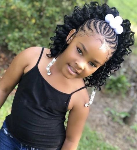 Braids with Extensions and Beads Black Flower Girl Hairstyles Braids, Kids Crotchet Hairstyles Black, Wedding Hairstyles For Black Kids, Flower Girls Hairstyles Black Kids, Crochet Hairstyles For Black Kids, Flower Girl Hairstyles Black Kids, Braided Ponytail Hairstyles Black Kids, Kids Wedding Hairstyles, Wedding Hairstyles For Kids