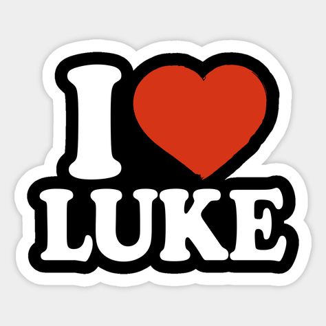 I Love Luke. I Heart Luke.Red Heart Valentine's Day Luke Name Gift for Luke Lover. -- Choose from our vast selection of stickers to match with your favorite design to make the perfect customized sticker/decal. Perfect to put on water bottles, laptops, hard hats, and car windows. Everything from favorite TV show stickers to funny stickers. For men, women, boys, and girls. Ryan Name, Luna Name, Ella Name, Ava Name, Wallpaper Nature Flowers, Name Wallpaper, Name Stickers, Name Gifts, Kids Magnets