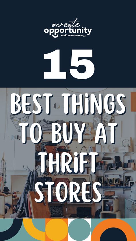 NEW #Blog: 15 Best Things to Buy at Thrift Stores🛍️  "If you aren’t sure how to thrift or what to look for at a thrift store, we’ve put together a helpful list of items to make your next thrifting expedition both fruitful and fun. Keep reading to discover the best things to buy at thrift stores." What To Look For At Goodwill, Things To Look For While Thrifting, What To Look For At Thrift Stores, Thrift Store Outfits Ideas, Thrift Store Finds Clothes, Thrift Shop Decor, Thrift Styling, Thrift Store Fashion Diy, Thrift Shop Outfit