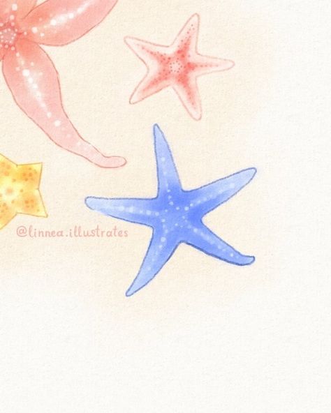 A summery starfish drawing! I had a lot of fun with this one 🫧🪸🐚 • • • #starfishdrawing #animalartist #commissionsopen #beachinspired #beachvacation #starfishlovers Starfish Drawing, Apa Aja, Commissions Open, Blind Box, Beach Inspired, Pottery Painting, Fun Things, Starfish, Beach Vacation