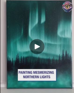 791K views · 14K reactions | How to paint mesmerizing northern lights | Me whispering "wooow" looking at the result was totally involuntary 🤩 | By Bright Side Fun | Facebook Abstract Northern Lights, Northen Light Paintings, Painting The Northern Lights, Northen Lights Painting Acrylic, Painting Northern Lights Easy, Aurora Borealis Northern Lights Painting, Northern Lights Acrylic Painting Easy, Painting Northern Lights Acrylic, How To Paint The Northern Lights