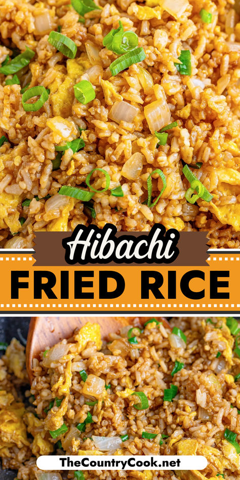 This Hibachi Fried Rice recipe is super simple and full of all that flavor you get from your favorite hibachi restaurant. It’s fast, versatile and most importantly – yummy! Fried Hibachi Rice, Yummy Fried Rice, Simple Dinner Ideas Chicken, Healthy Dinner Recipes For Two Easy, Chicken Fried Rice Recipe Hibachi, Fast Fried Rice, Authentic Pork Fried Rice, Hibachi Fried Rice Easy, Chicken Fried Rice Hibachi Style