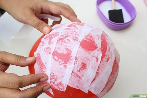 3 Ways to Make a Chinese Lantern - wikiHow Chinese Floating Lanterns, Yarn Lanterns, Mid Autumn Festival Craft, Chinese Lanterns Diy, Lanterns Chinese, Lantern Crafts, Craft Activities For Toddlers, Paper Lanterns Diy, Toilet Roll Craft