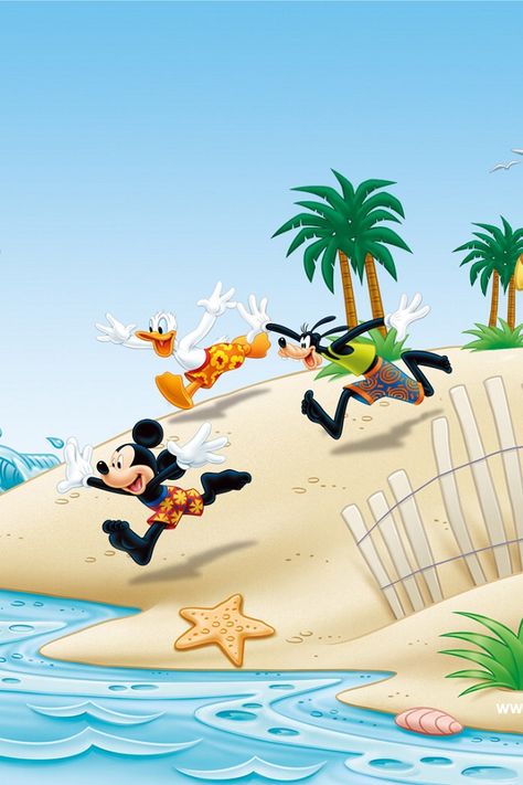 Mickey, Donald and Goofy at the beach Pippo Disney, Iphone 5c Wallpaper, Disney Clipart, Iphone 5 Wallpaper, 5 Wallpaper, Disney Duck, Disney Images, Ios 7, Arte Disney