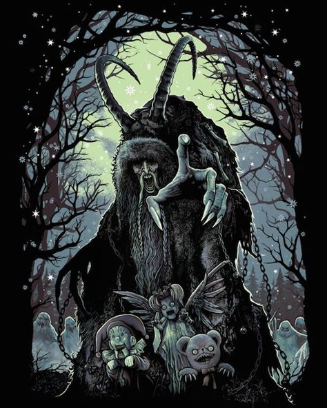 Krampus: the Nightmare of December #FolkloreThursday | Ronel the Mythmaker White, Black