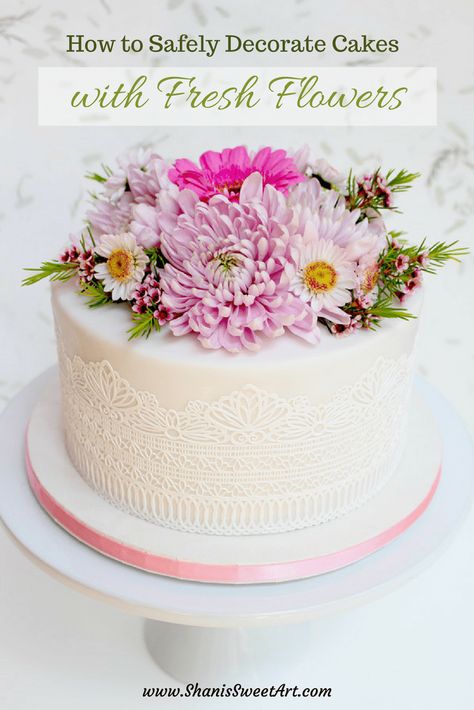 Fresh Flower Cake, Creative Cake Decorating, Savory Cakes, Flowers Tutorial, Decorating Cakes, Magic Cake, Salty Cake, Sweet Art, Easy Cake Decorating